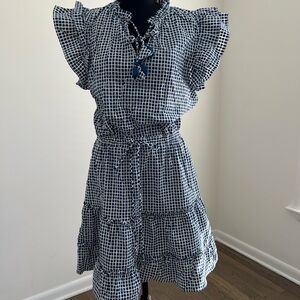 Vineyard Vines Blue and White Checkered Dress